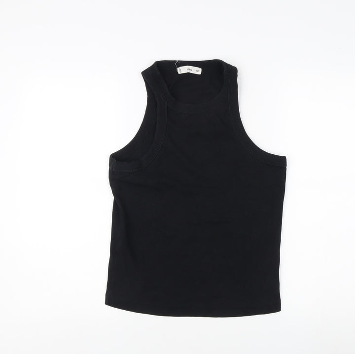 MNG Women's Black Sleeveless Tank Top Size L