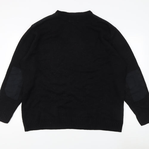 WorkWear Men’s XXL Black Pullover Jumper