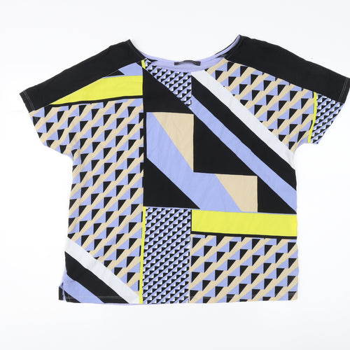Marks and Spencer Women's Multicoloured T-Shirt - Size 14