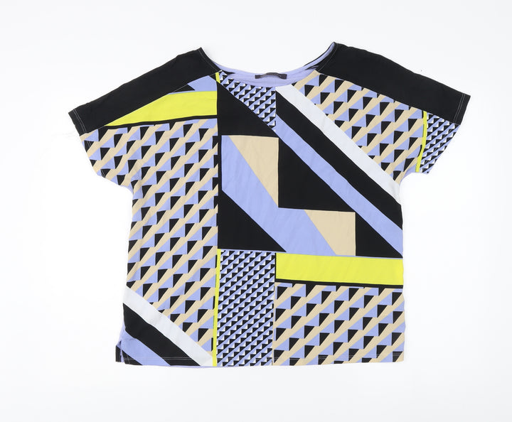 Marks and Spencer Women's Multicoloured T-Shirt - Size 14