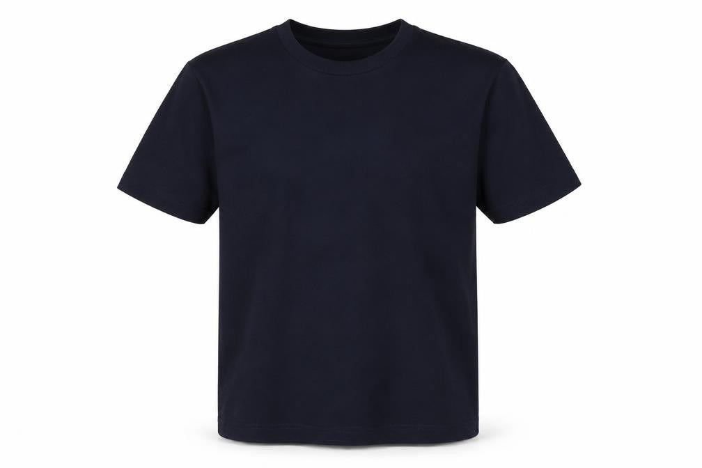Front view of Next unisex t-shirt black, size 14, crew neck casual