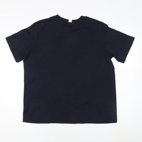 Next Unisex T-Shirt Black Size 14 Crew Neck Casual
