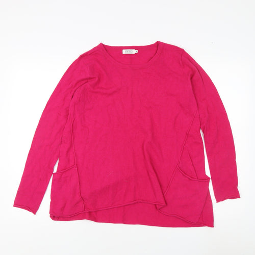 Masai Women's Pink Round Neck Long Sleeve Top M