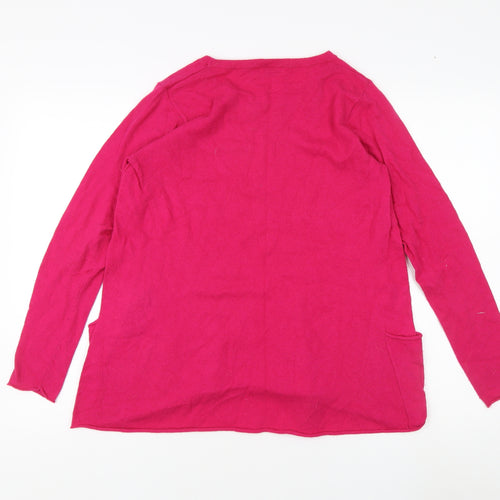 Masai Women's Pink Round Neck Long Sleeve Top M