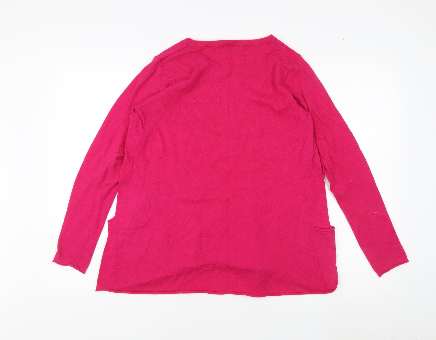 Masai Women's Pink Round Neck Long Sleeve Top M