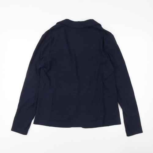 Women's Blue Blazer, Mid-Length, Business/Casual
