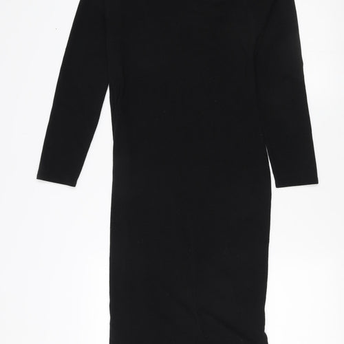 Nasty Gal Women's Black Sheath Dress Size 14