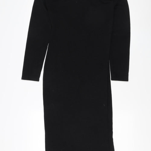 Nasty Gal Women's Black Sheath Dress Size 14