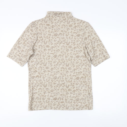 Marks and Spencer Women's Beige Animal Print Top