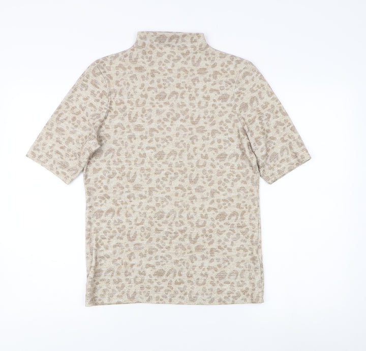 Marks and Spencer Women's Beige Animal Print Top