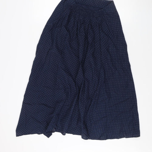 Braintree Women's Blue Polka Dot A-Line Midi Skirt S