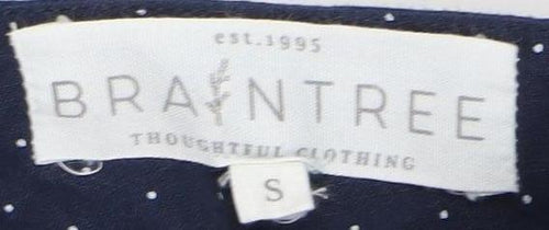 Braintree Women's Blue Polka Dot A-Line Midi Skirt S