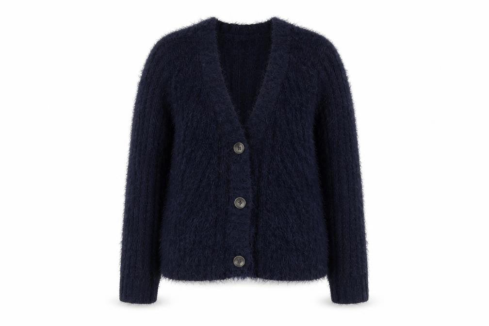 Front view of Marks & Spencer Women’s Blue Cardigan XS