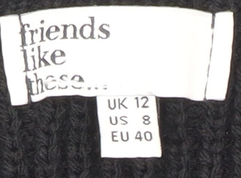 Friends Like These Women's Black Jumper Size 12