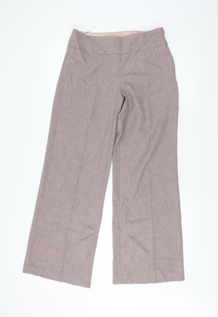 Dorothy Perkins Women's Purple Wide-Leg Trousers Size 10
