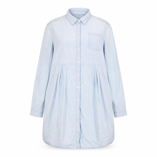 Seraphine Women’s Blue Cotton Button-Up Shirt UK 10