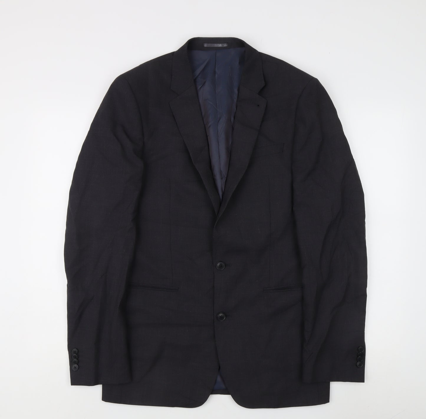 Next Men's Blue 38L Wool Blazer Jacket Formal