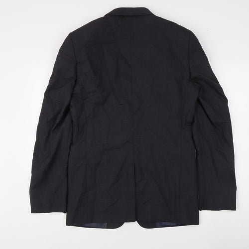 Next Men's Blue 38L Wool Blazer Jacket Formal