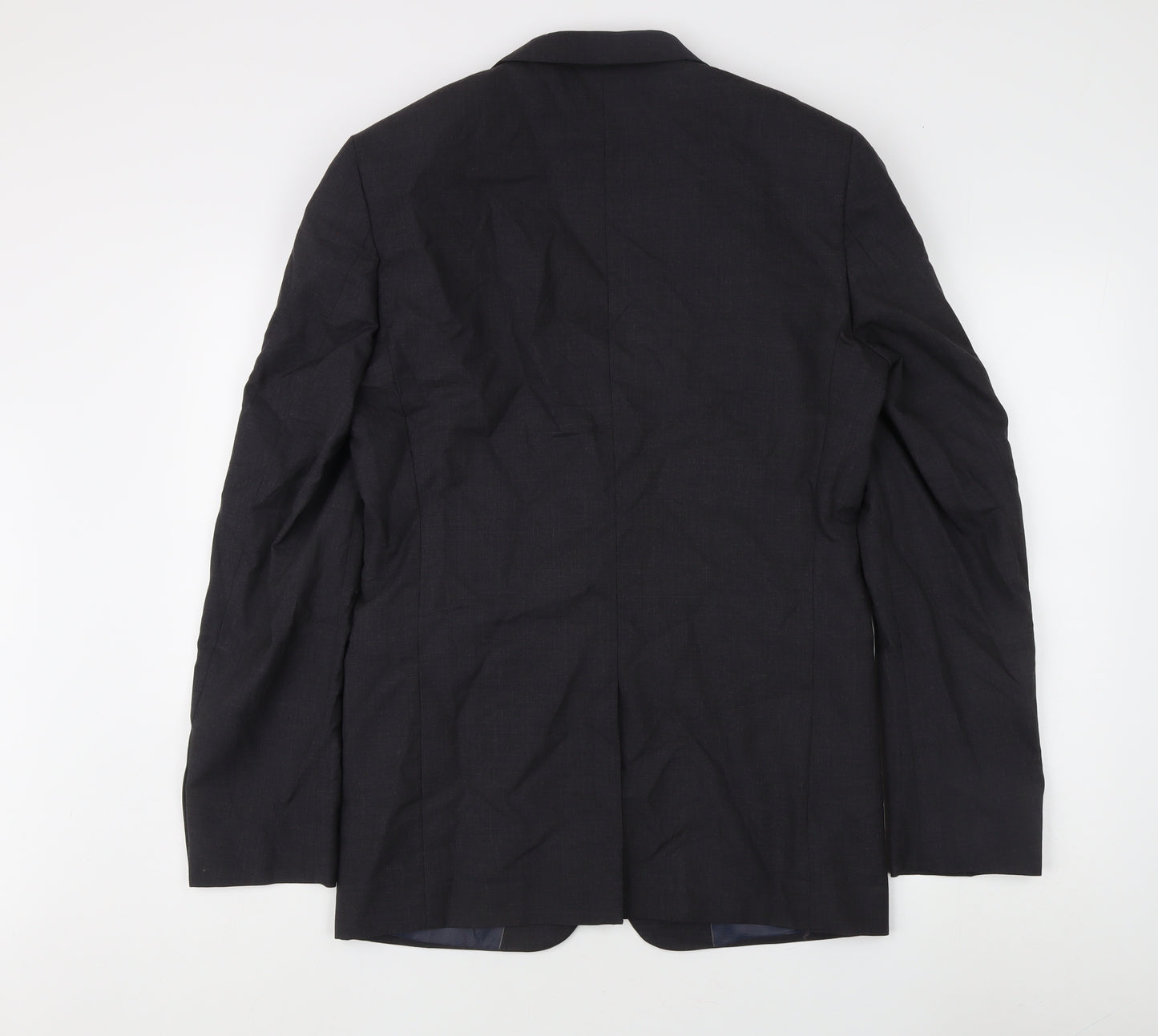 Next Men's Blue 38L Wool Blazer Jacket Formal