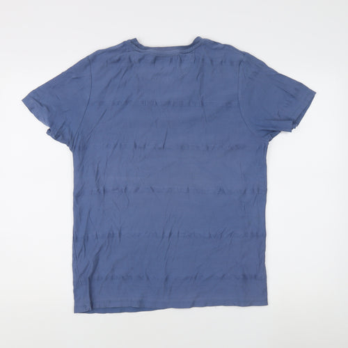 Farah Men's Blue T-Shirt M Short Sleeve Crew Neck