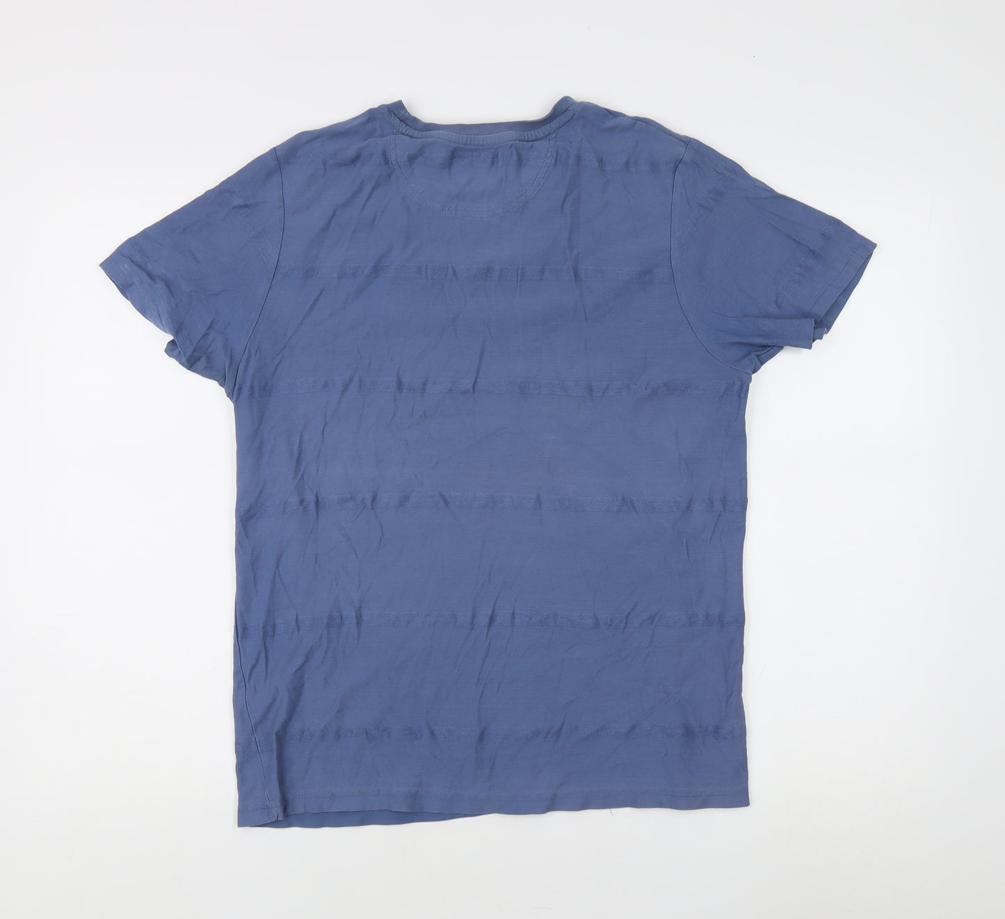 Farah Men's Blue T-Shirt M Short Sleeve Crew Neck