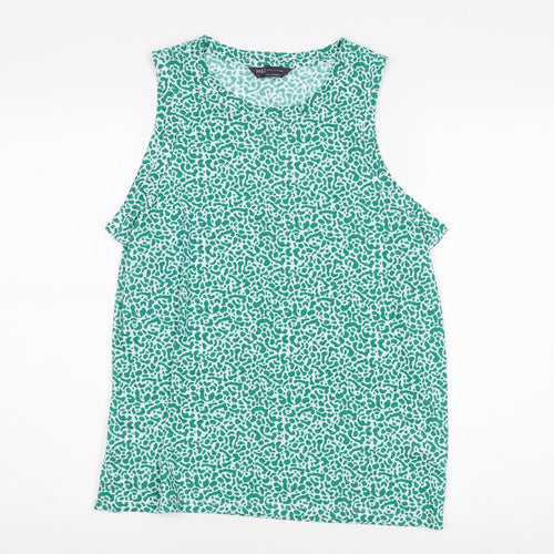 Marks and Spencer Women's Green Animal Print Tank Size 12