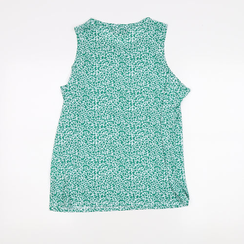 Marks and Spencer Women's Green Animal Print Tank Size 12
