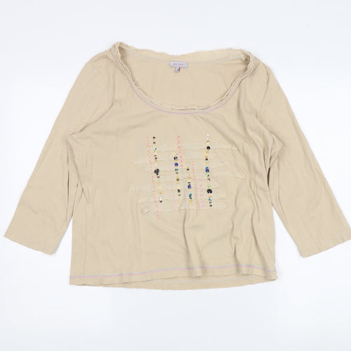 Marks and Spencer Women's Beige Blouse Size 18
