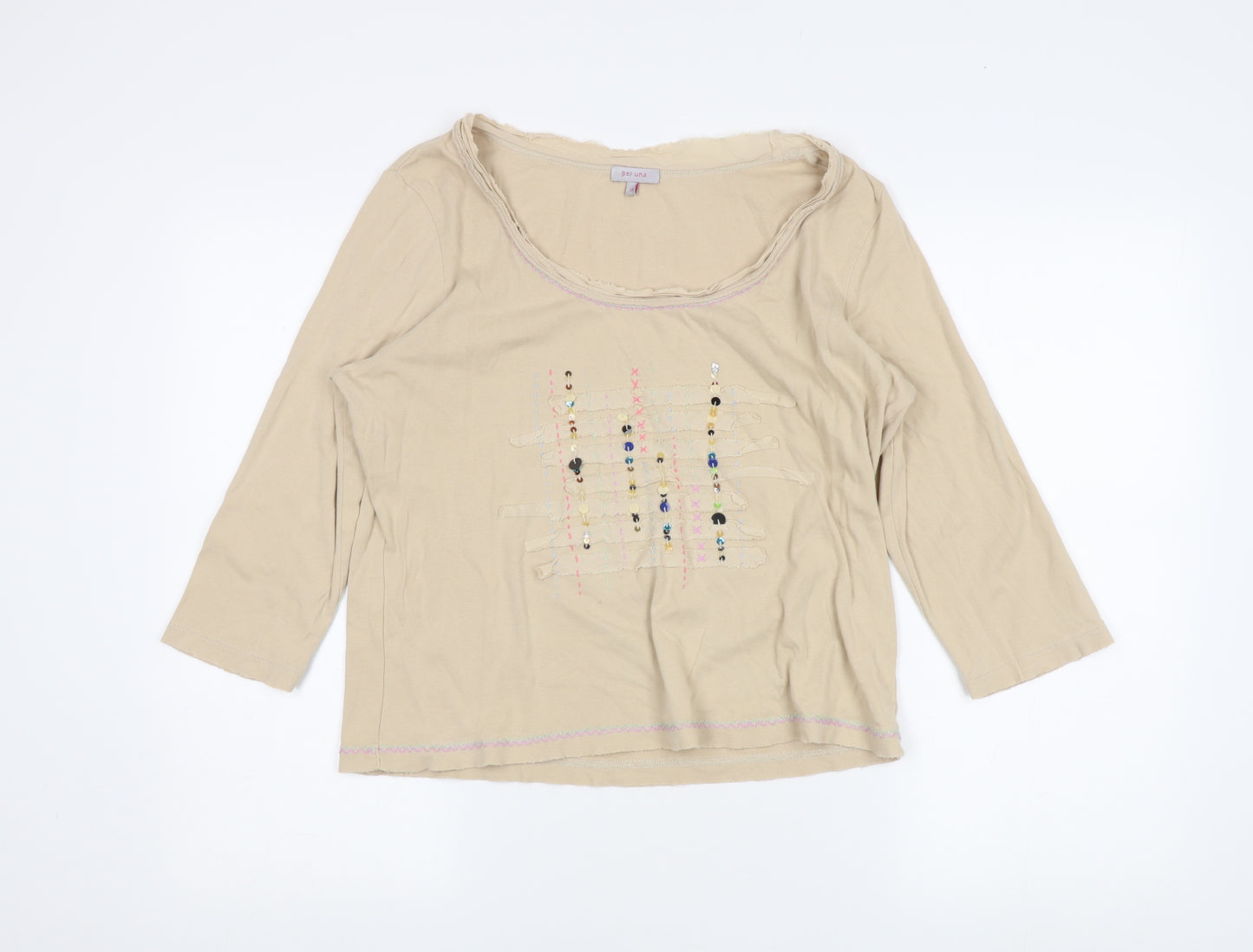 Marks and Spencer Women's Beige Blouse Size 18