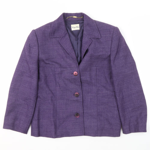 Viyella Women's Purple Blazer, Size 10, Classic Fit