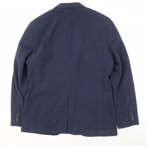 Jack & Jones Men's Blue Blazer, Size UK 44, Formal Jacket