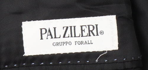 Pal Zileri Men's Black Striped Wool Blazer Size UK 42R