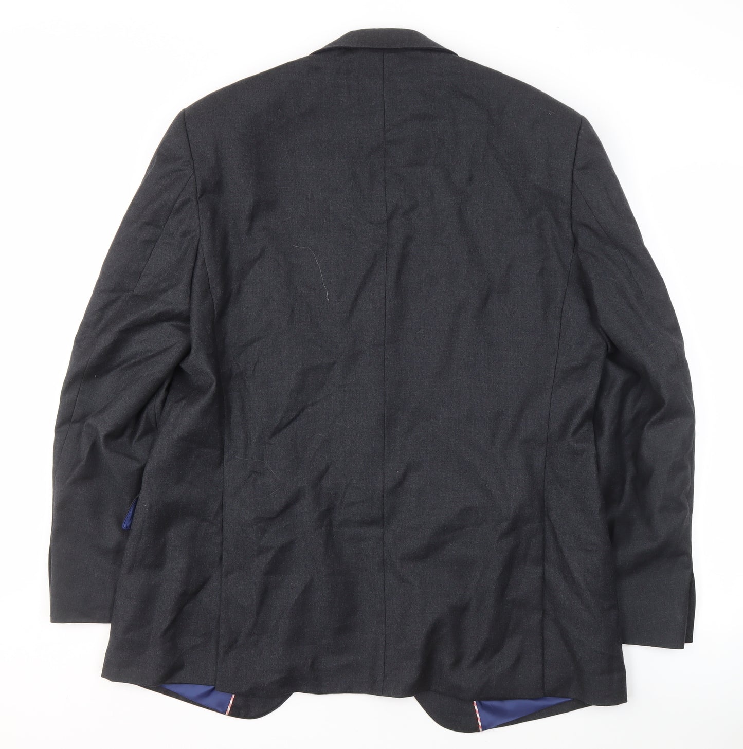 Howick Men's Grey Wool Blazer 42R Regular Fit