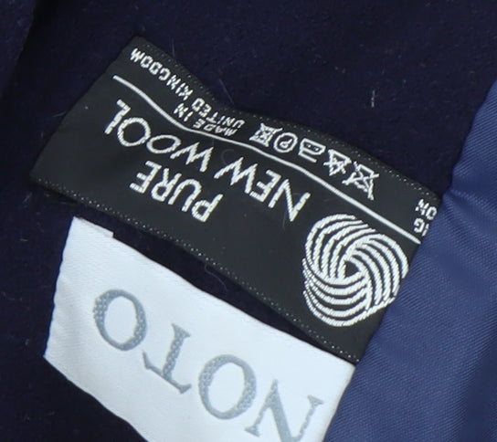 OLON Women's Blue Wool Overcoat Size 12