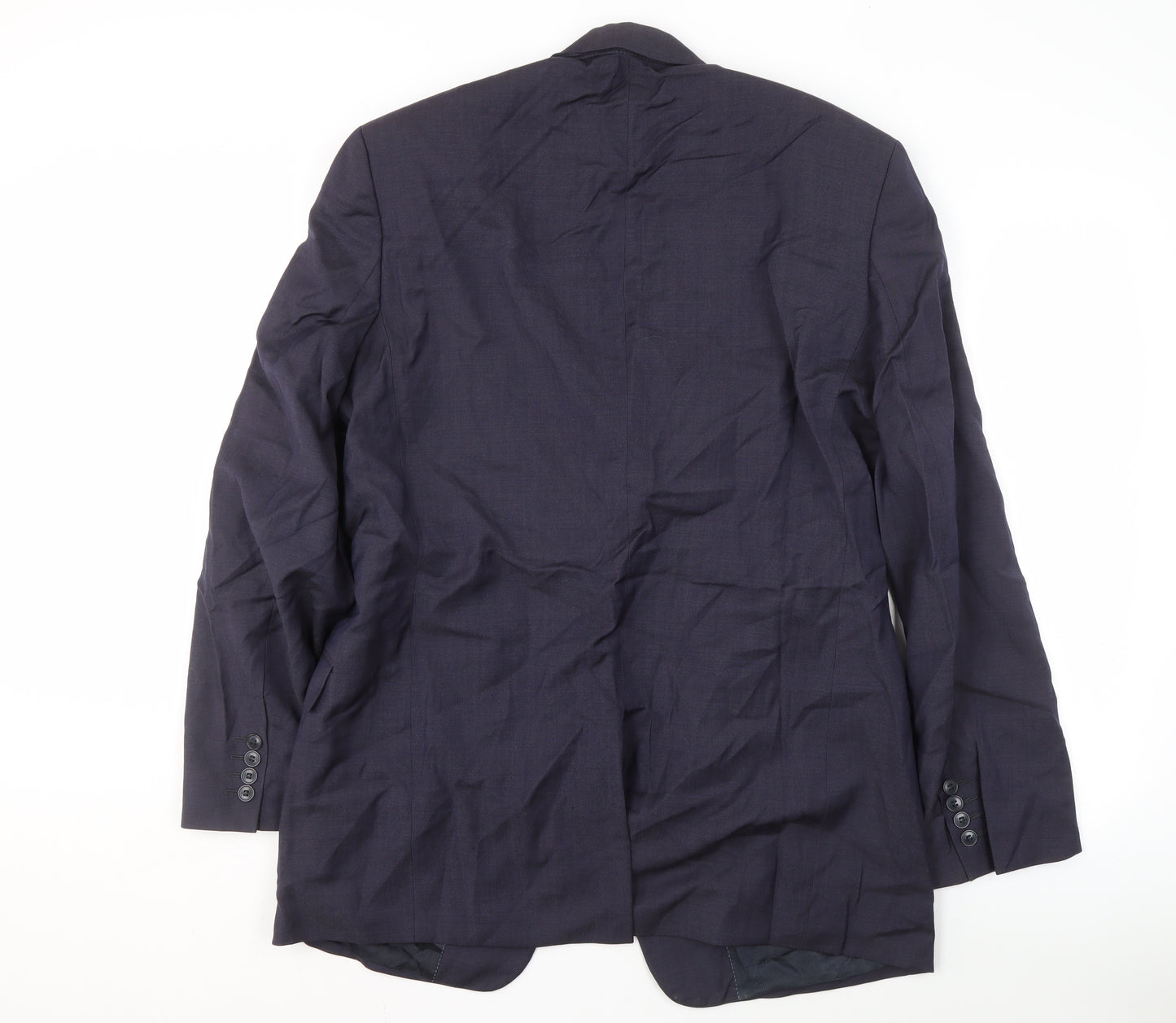 Next Men's Blue Long Wool Blazer 40L