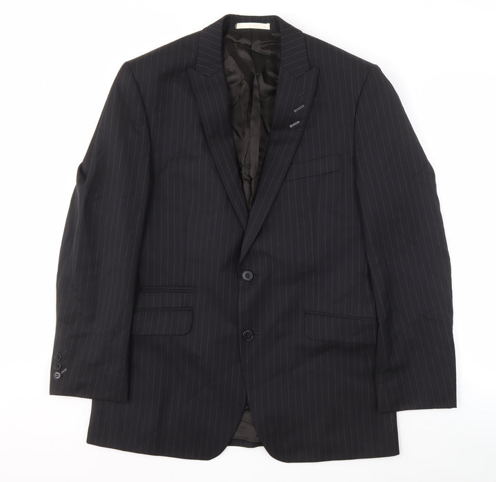 Limehaus Men's Blue Striped Blazer - Size 40R