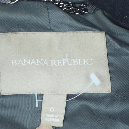 Banana Republic Women’s Black Wool Coat XS Workwear