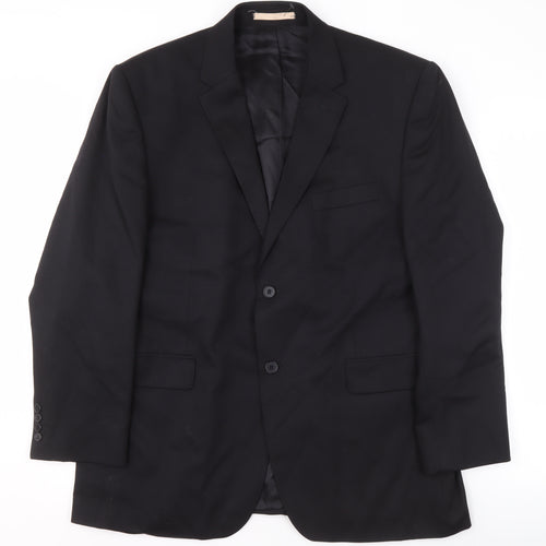 Burton Men's Blue Wool Blazer 44S Formal Jacket