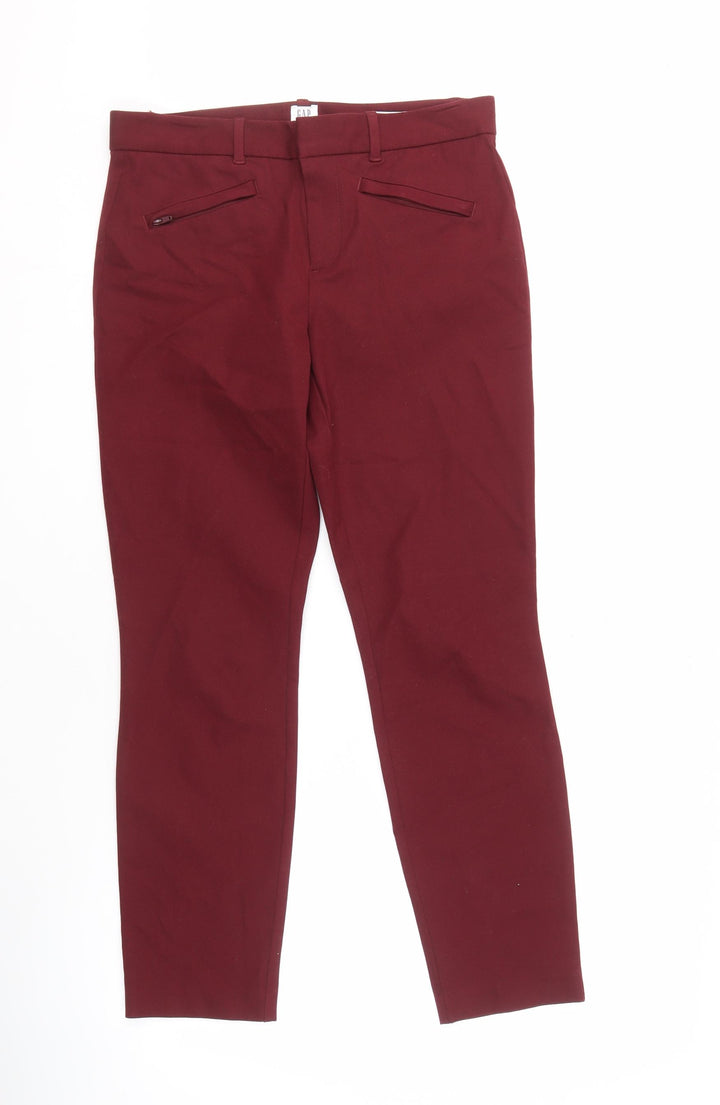 GAP Women's Red Ankle Skinny Trousers Size 6