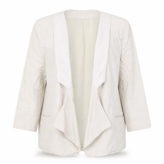 Front view of French Connection Beige Women's Blazer, size 12
