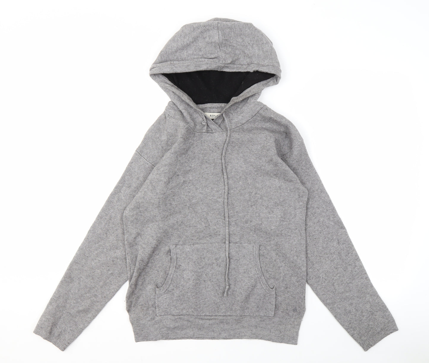 Replay Women's Grey Pullover Hoodie Size S
