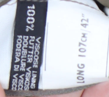 COES Men's Grey Check Blazer 42 Long Notch Lapel