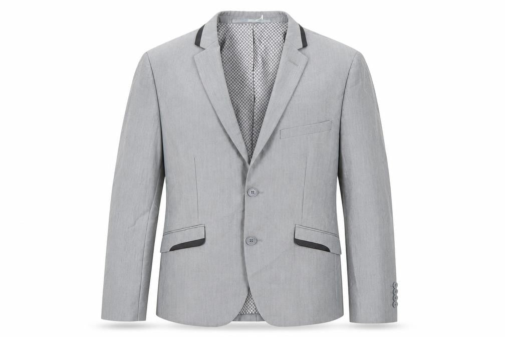 Front view of Lambretta Men's Grey Blazer 38S