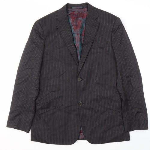 Ted Baker Men's Multicoloured Striped Suit Jacket 40R