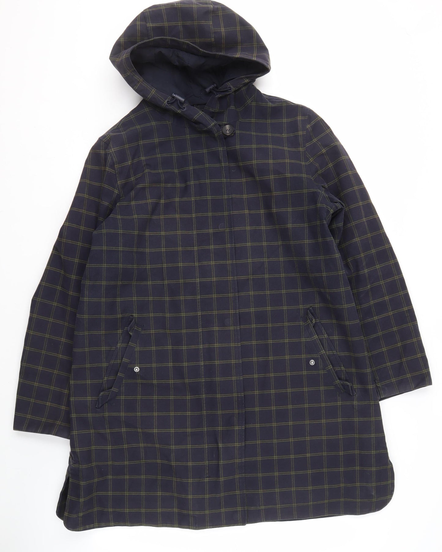 Seasalt Cornwall Women's Blue Hooded Rain Coat Size 14