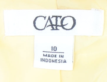 Cato Women's Yellow Linen Blazer, Size 14, Spring Casual