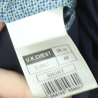 Redherring Men's Blue Suit Jacket, Size 38 Short