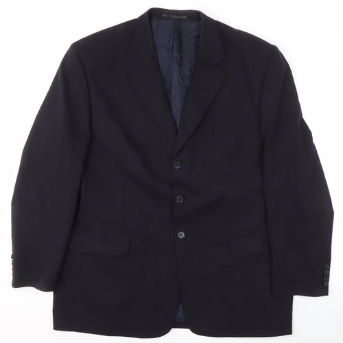 Austin Reed Men's Blue Blazer Jacket, 46R, Wool