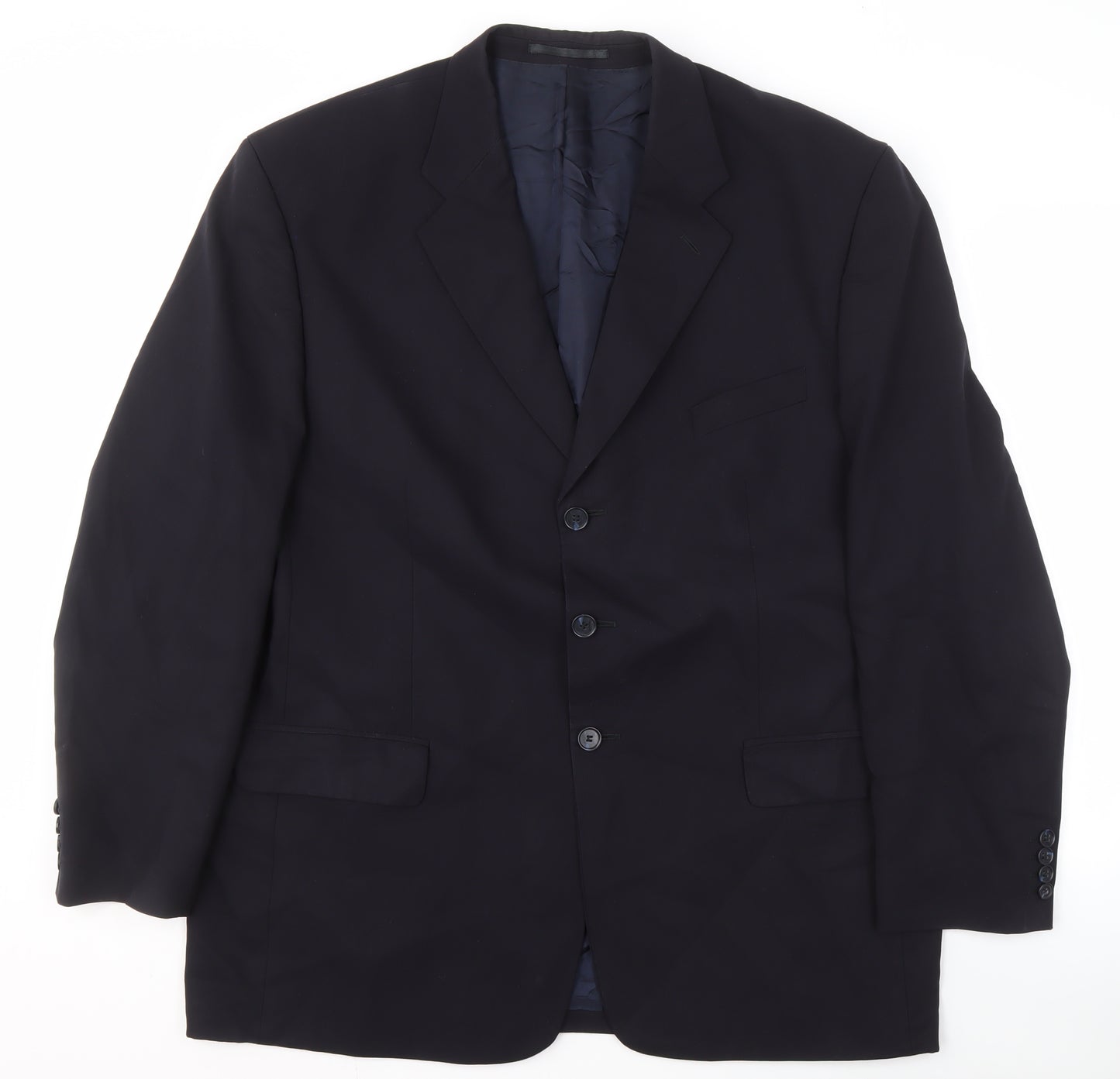 Austin Reed Men's Blue Blazer Jacket, 46R, Wool
