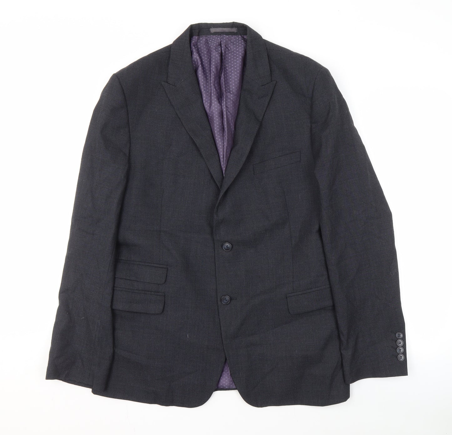 ONESIX5IVE Men's Grey Regular Blazer Size 44R